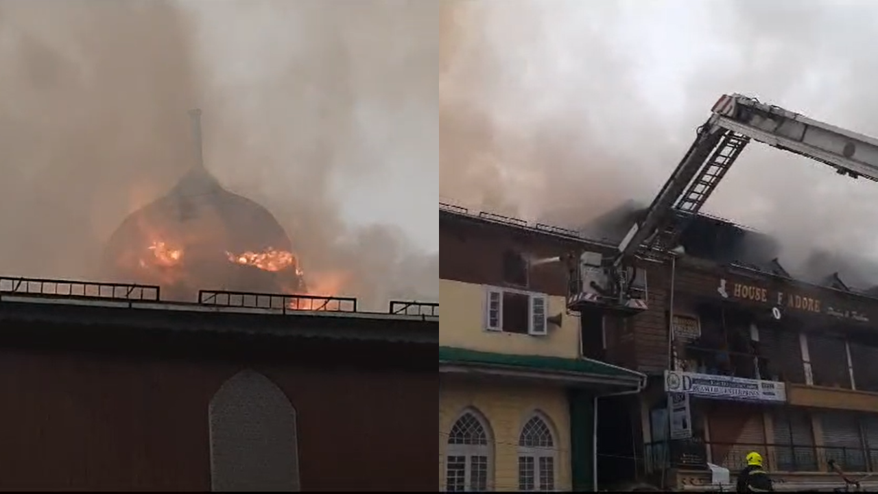 srinagar fire