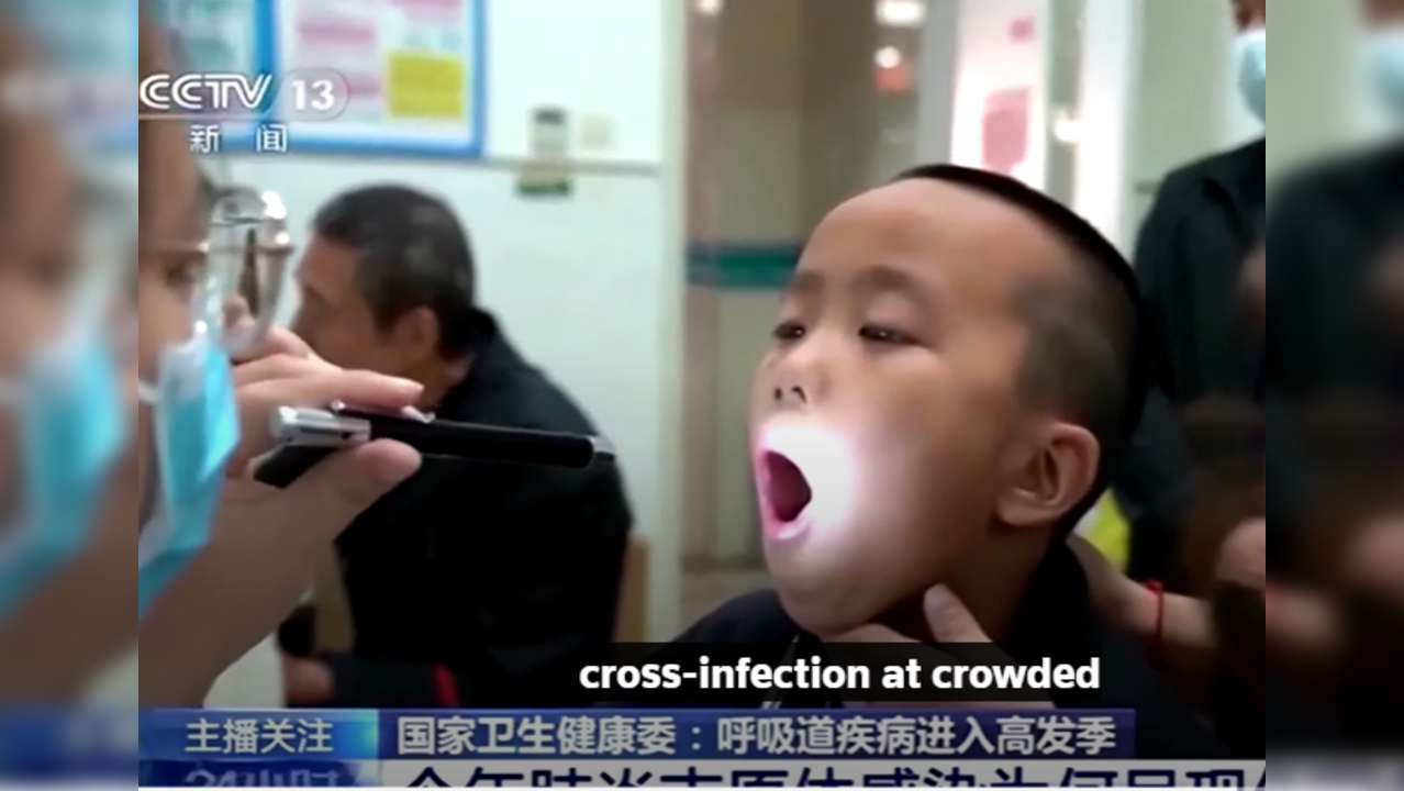 China Children Flu CCTV Screengrab