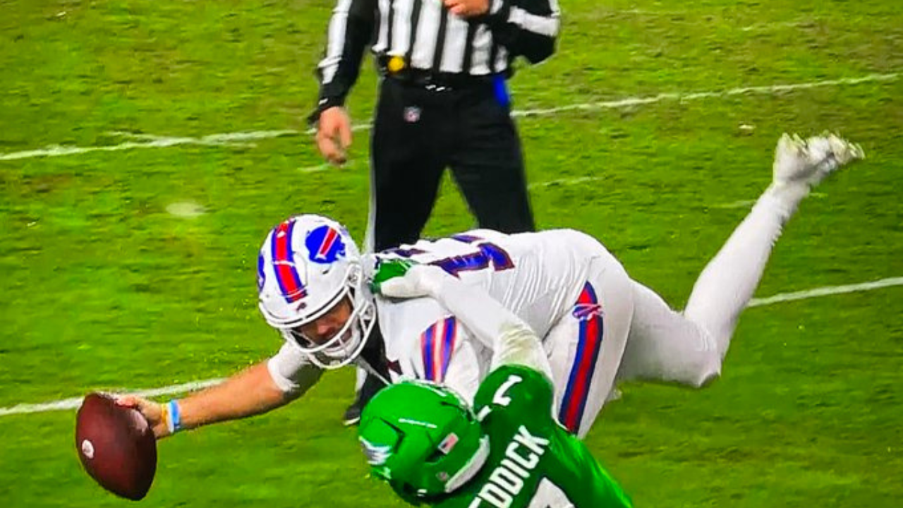 Horse Collar Tackle On Josh Allen During Eagles vs Bills