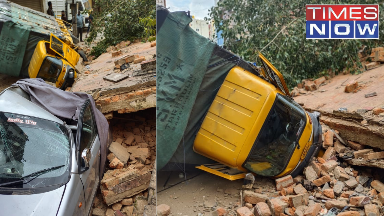 School Building Collapses in Bengaluru's Shivajinagar