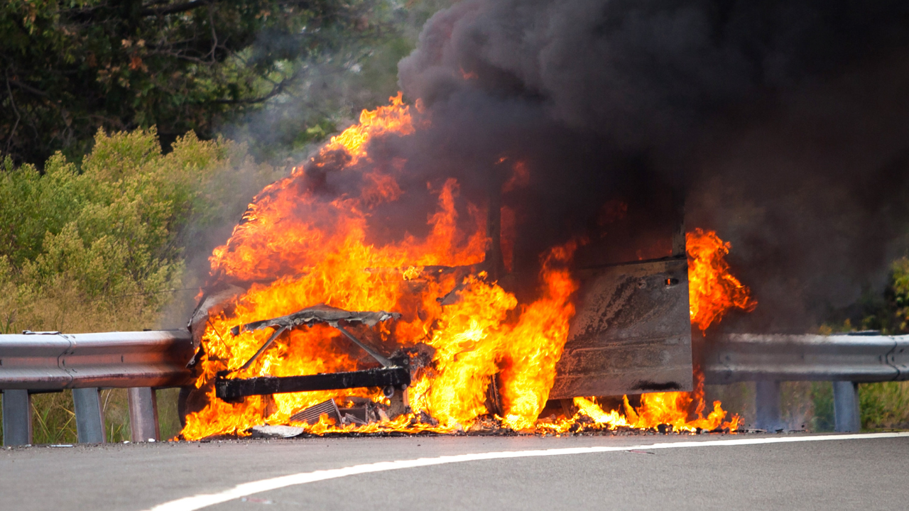 Gurugram: Moving Car Catches Fire On Delhi-Jaipur Highway, No Casualties