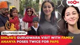 Shilpa Shetty SPOTTED at gurudwara with family Ananya Panday poses Casually for paps