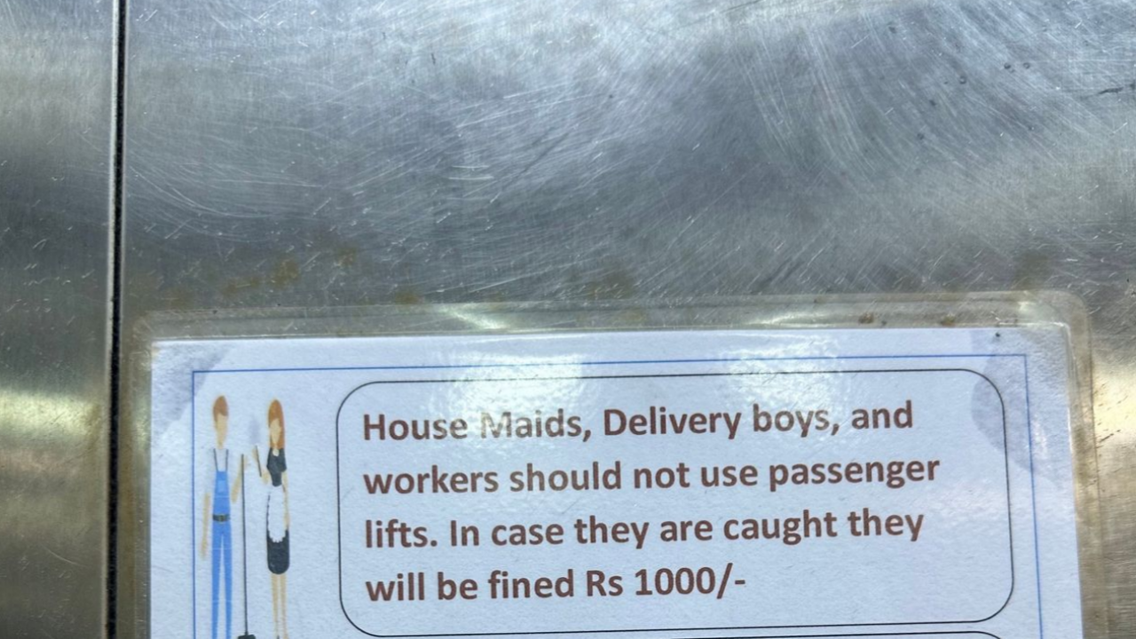 Notice About Fine For Using Main Lift in Hyderabad Society Sparks Controversy