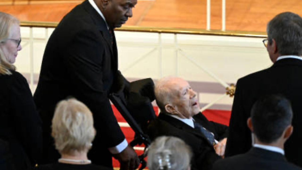 Jimmy Carter At Rosalynn Memorial Service