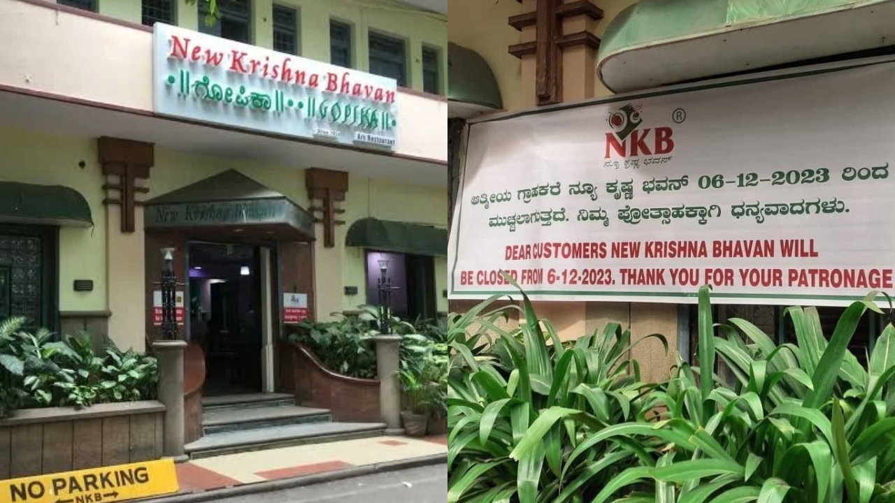 New Krishna Bhavan Eatery To Shut Down on December 6