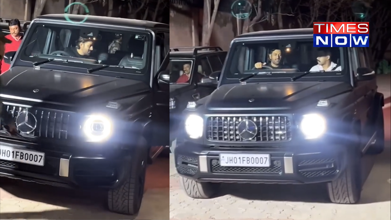 MS Dhoni Spotted With His New Mercedes Benz G63 SUV With VIP Number Plate