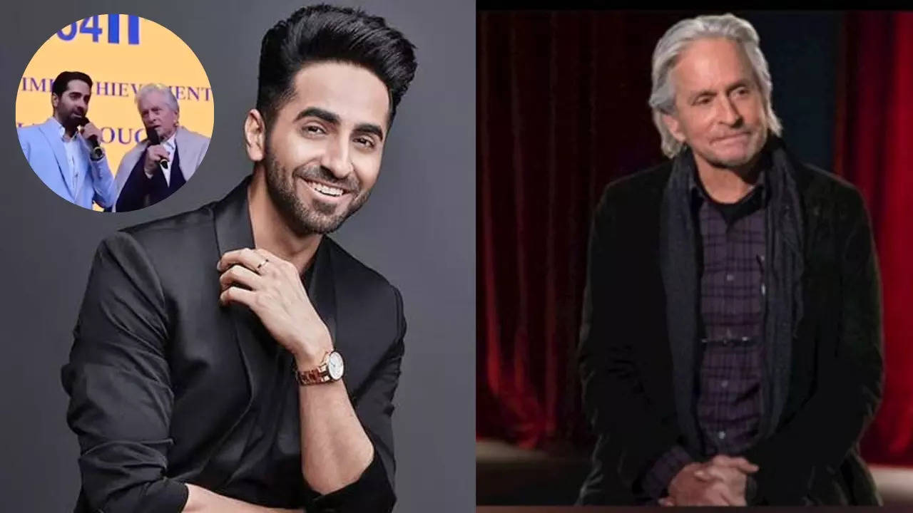 Michael Douglas Joins Ayushmann Khurrana In Saying 'India, I Love You A Lot' In Hindi At IFFI 2023