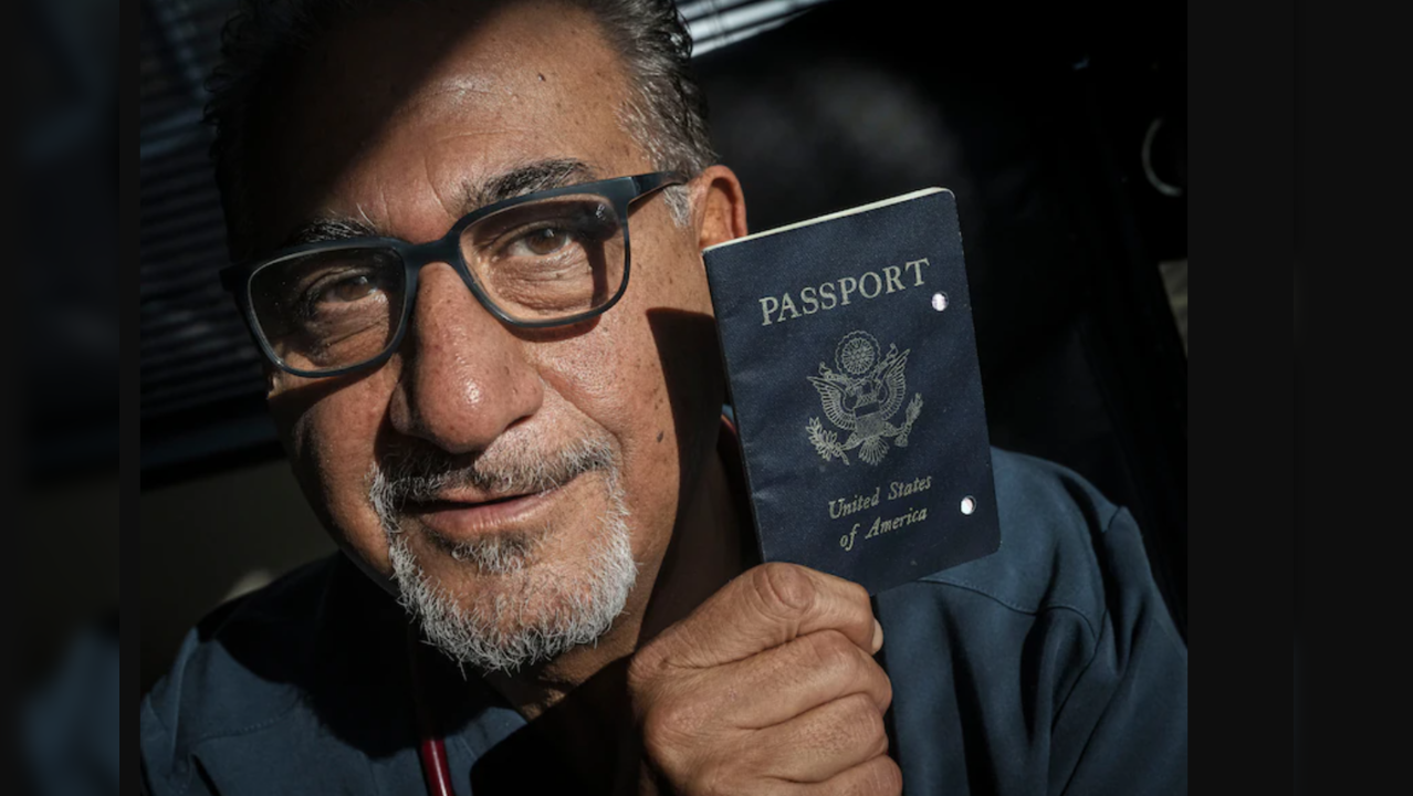 US Doctor holding one of his expired passport