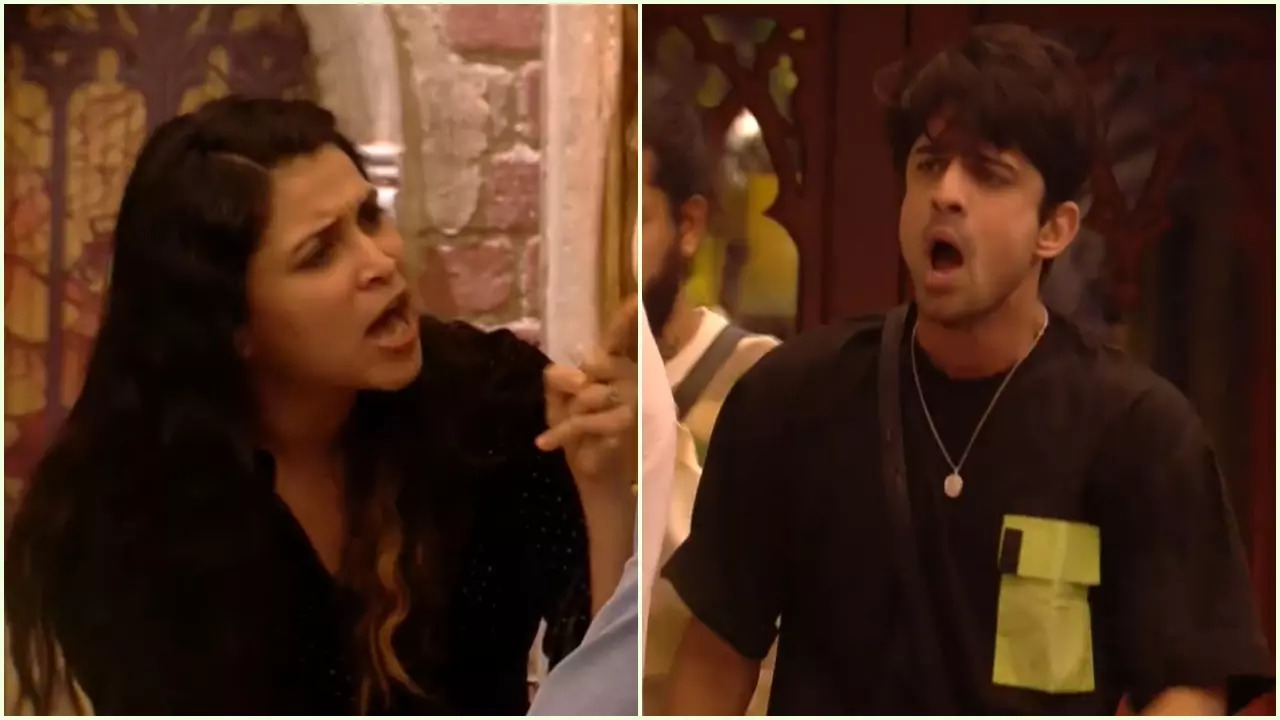 Bigg Boss 17: Mannara Chopra and Abhishek Kumar fight