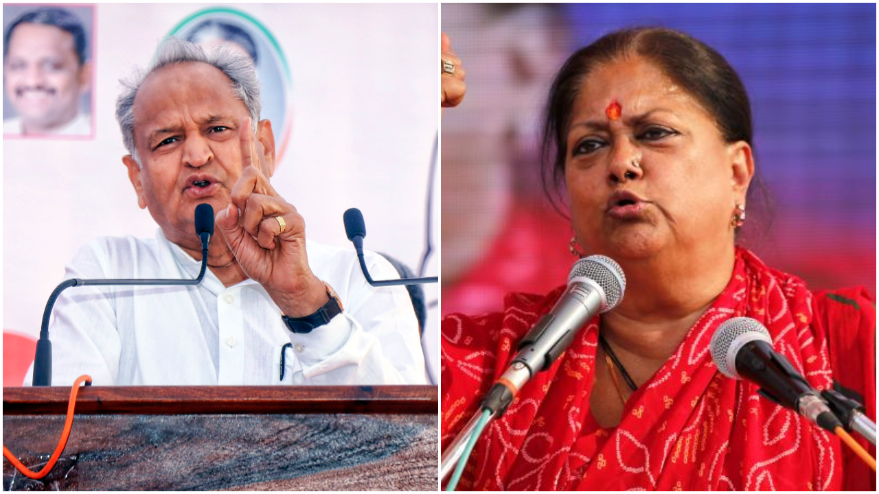 Ashok Gehlot and Vasundhara Raje