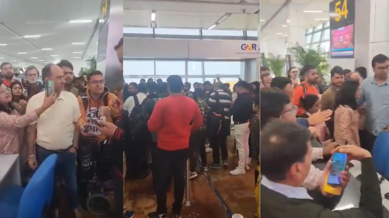 Watch |Frustrated SpiceJet Passengers Create Ruckus at Delhi Airport After 7-Hour Flight Delay