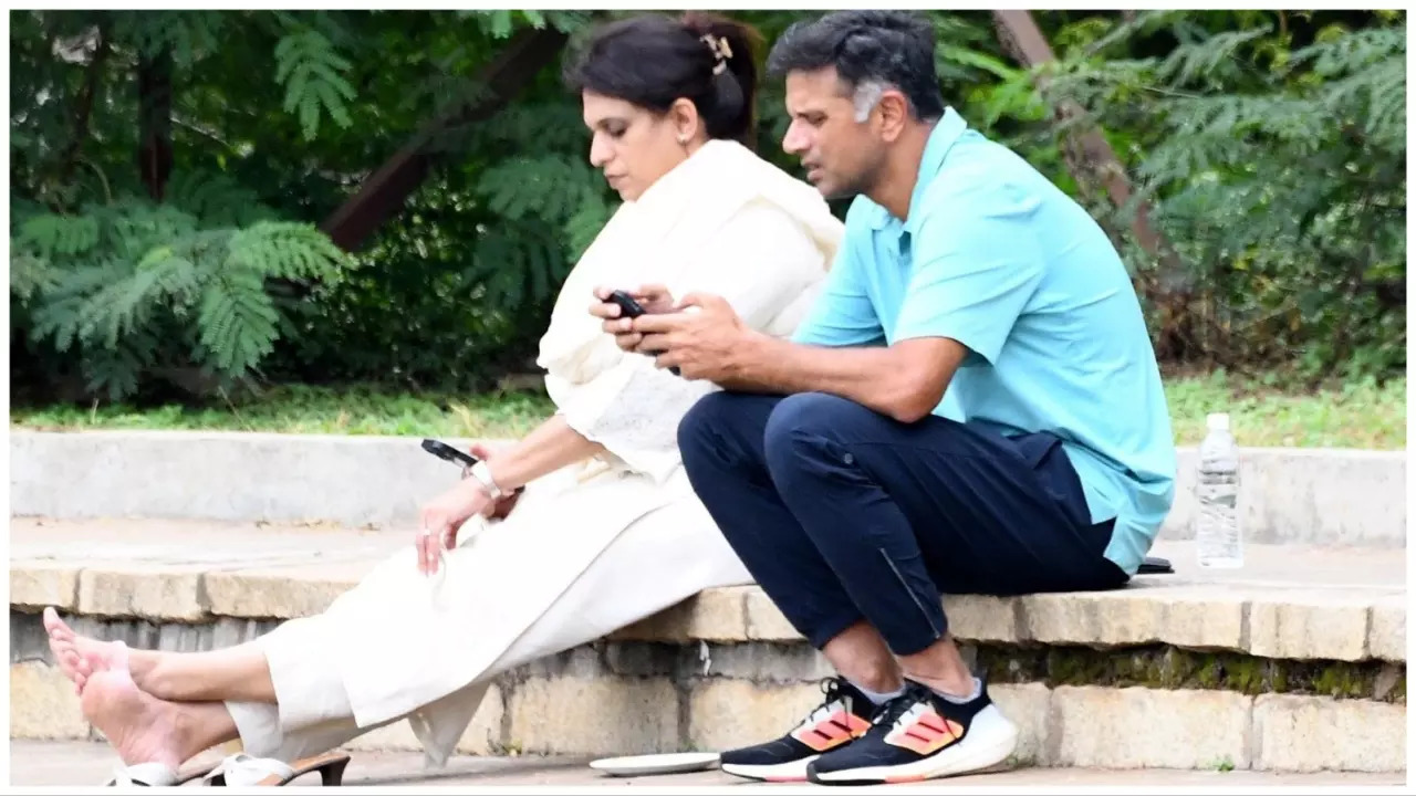 Rahul Dravid, Wife Vijeta Spotted Watching Son Play In Cooch Behar Trophy | Times Now