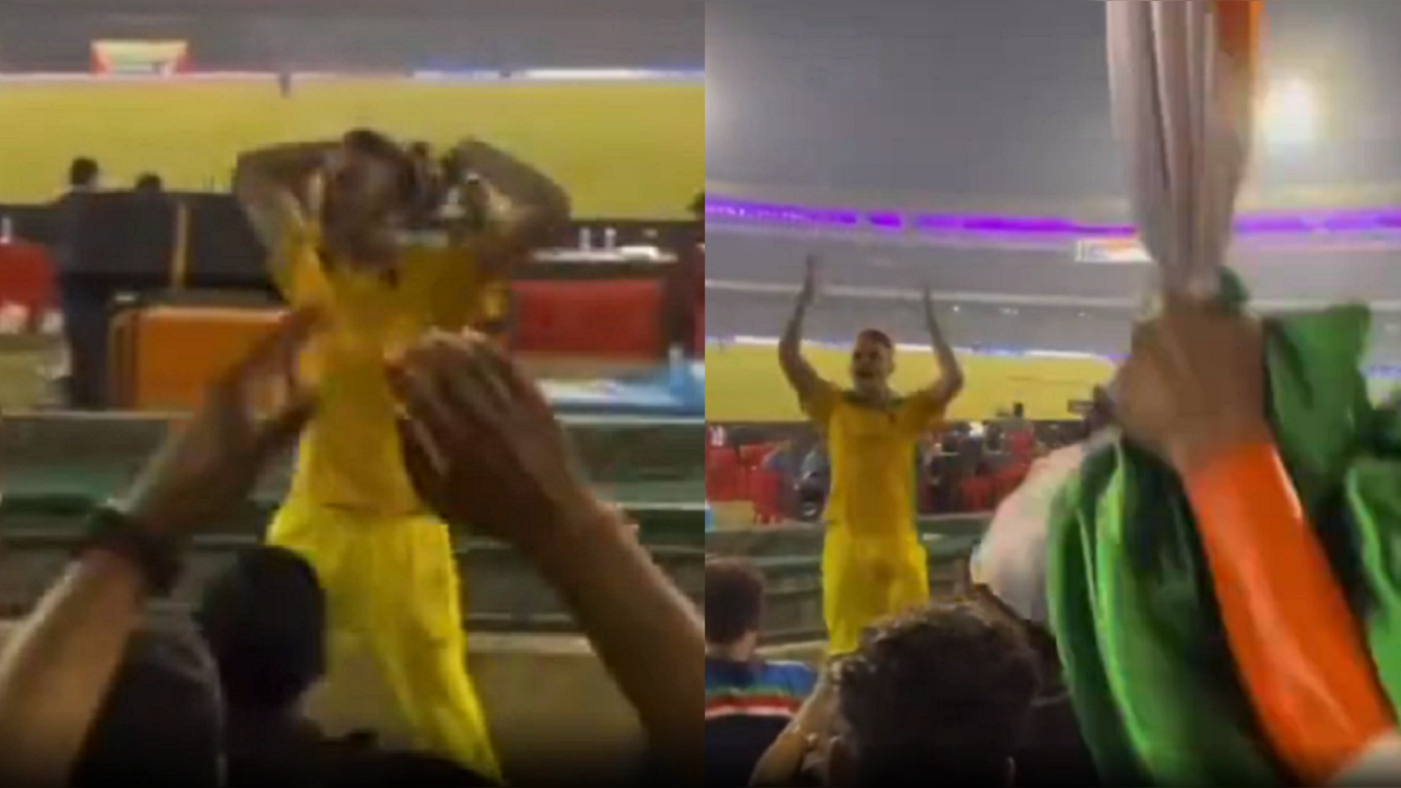 Video of Australian fan chanting Bharat Mata Ki Jai during India-Australia match in Raipur goes viral