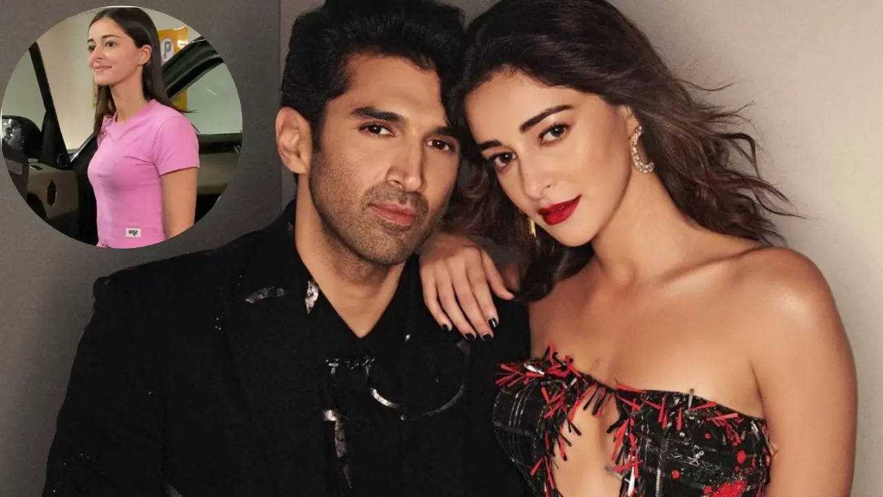 Ananya Panday Flaunts Love For Rumoured Boyfriend Aditya Roy Kapur By Donning 'Kapur' Tag On Stylish Fit. WATCH