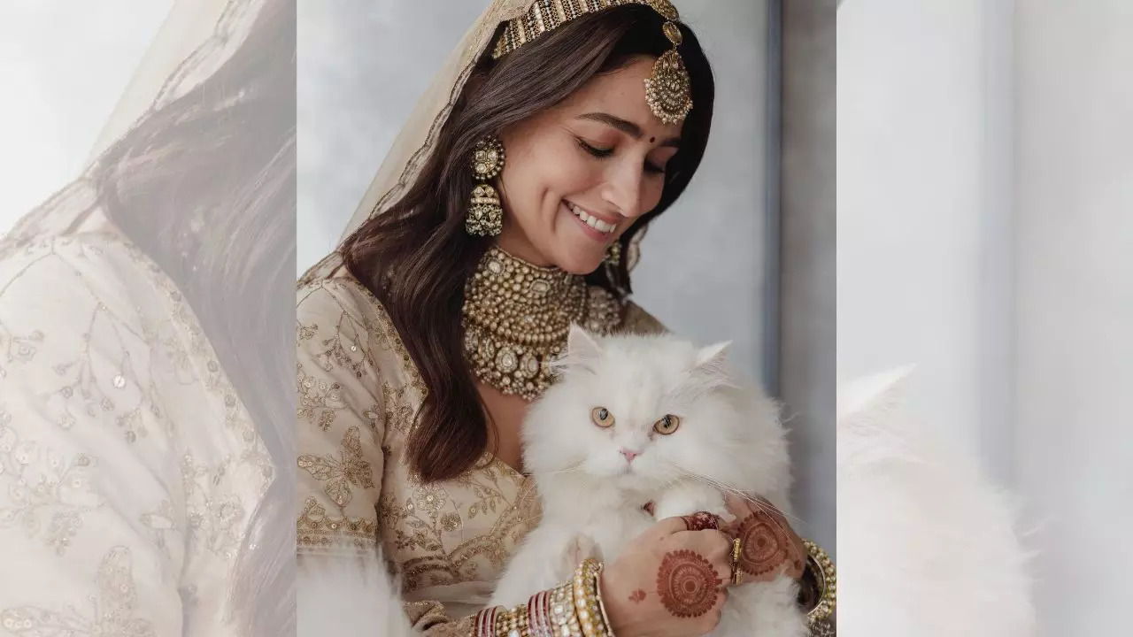 Alia Bhatt with her 'cat of honour', Edward.