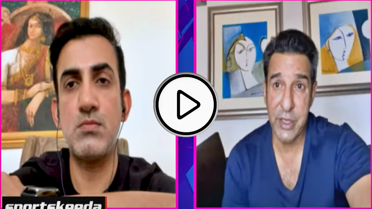 WATCH Gautam Gambhir, Wasim Akram's Unfiltered Conversation Goes Viral After Rahul Dravid's Contract Extension