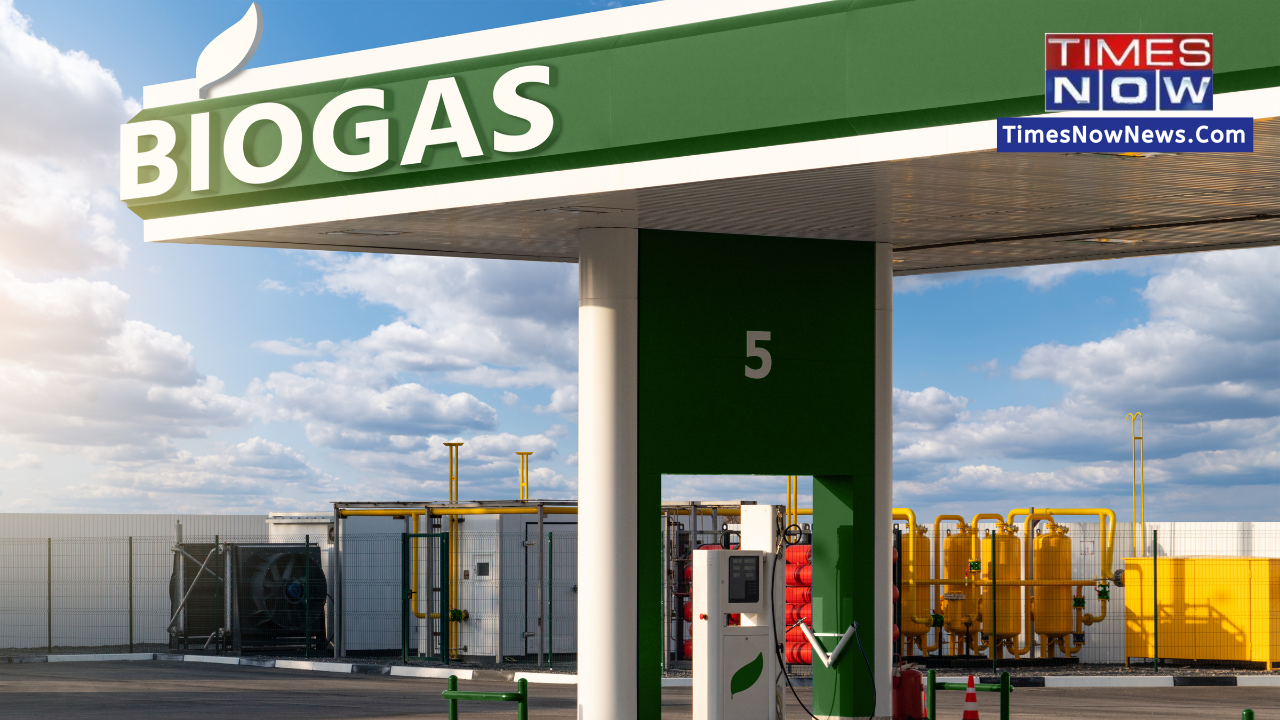 Biogas blending natural gas