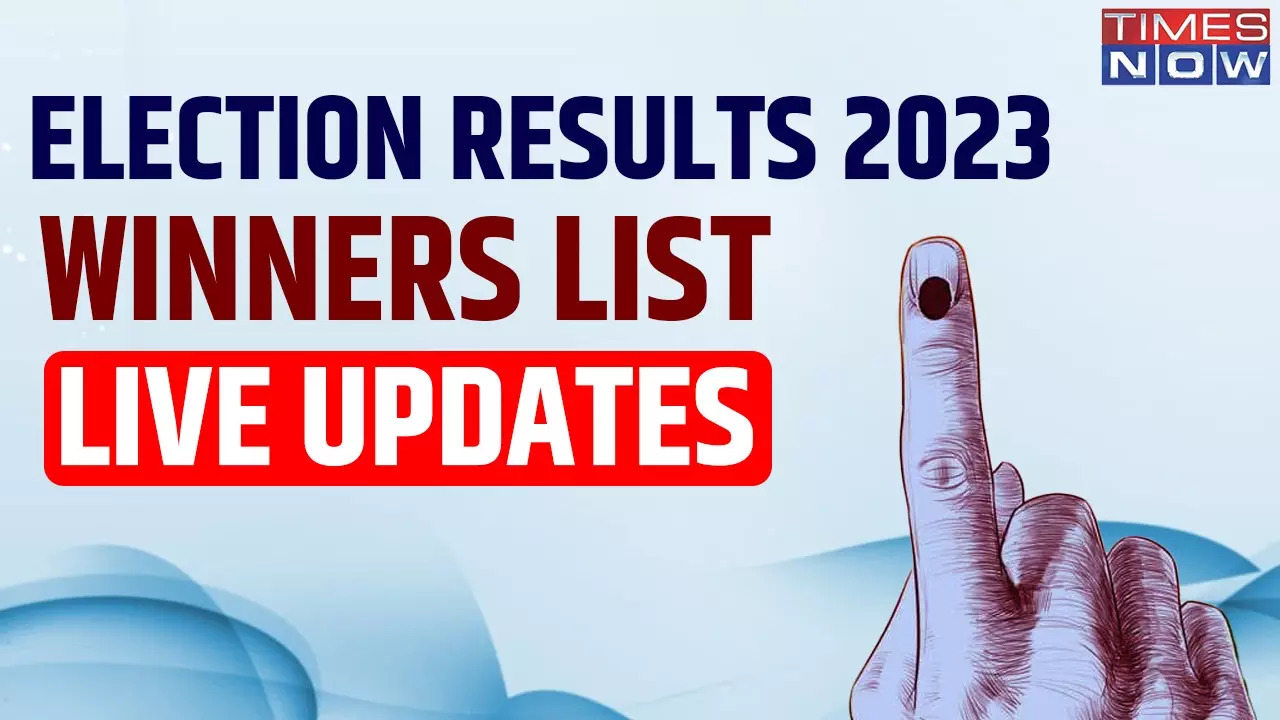 Election Results 2023 LIVE Updates BJP Wins 32 Seats in Rajasthan  17 Seats in MP ECI Counting Continues- Check ECI Winning List Candidates