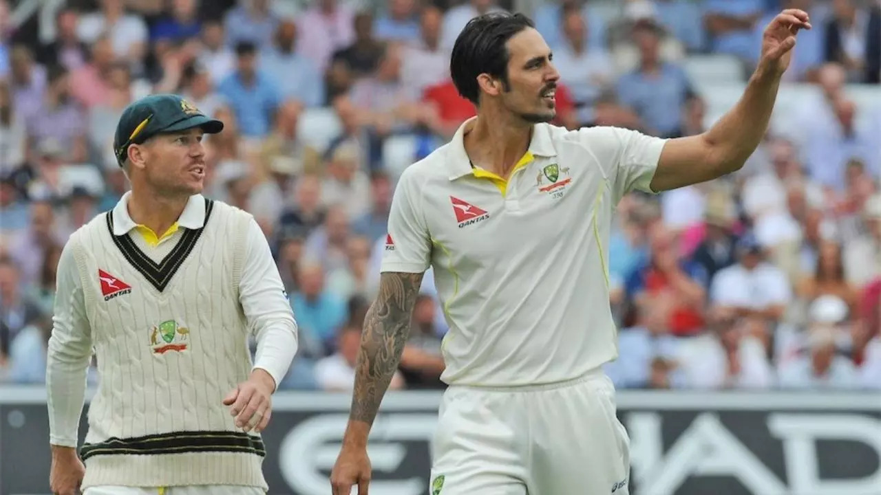 Mitchell Johnson, David Warner