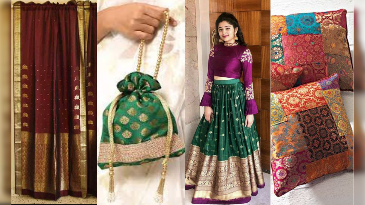 DIY: Convert Old Saree/Fabric Into Layerd Ruffle Skirt/lehenga(Hindi) -  YouTube | Diy skirt, Fashion design dress, Stitching dresses