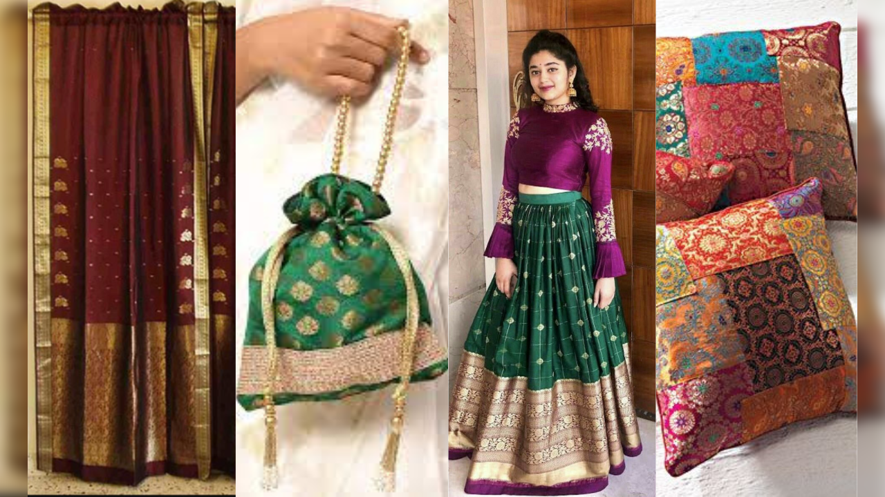 DIY for old sarees give old sarees a new designer look