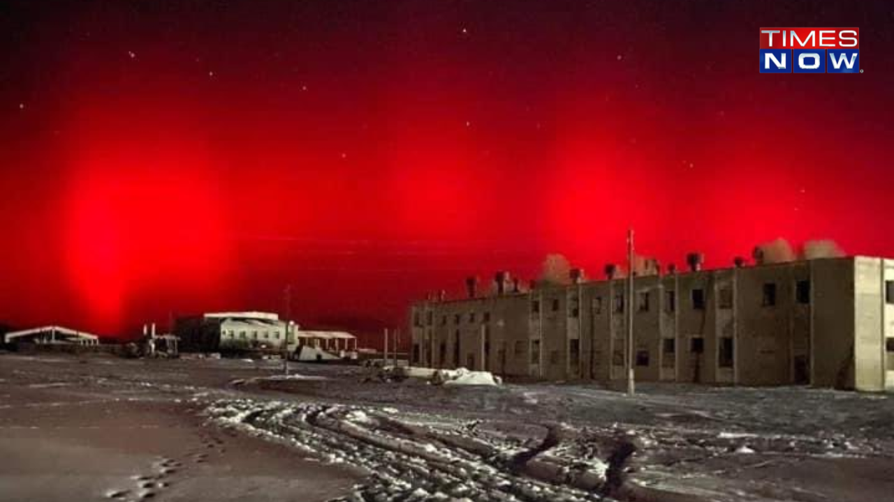 Mongolia Witnesses Rare Blood-Red Skies