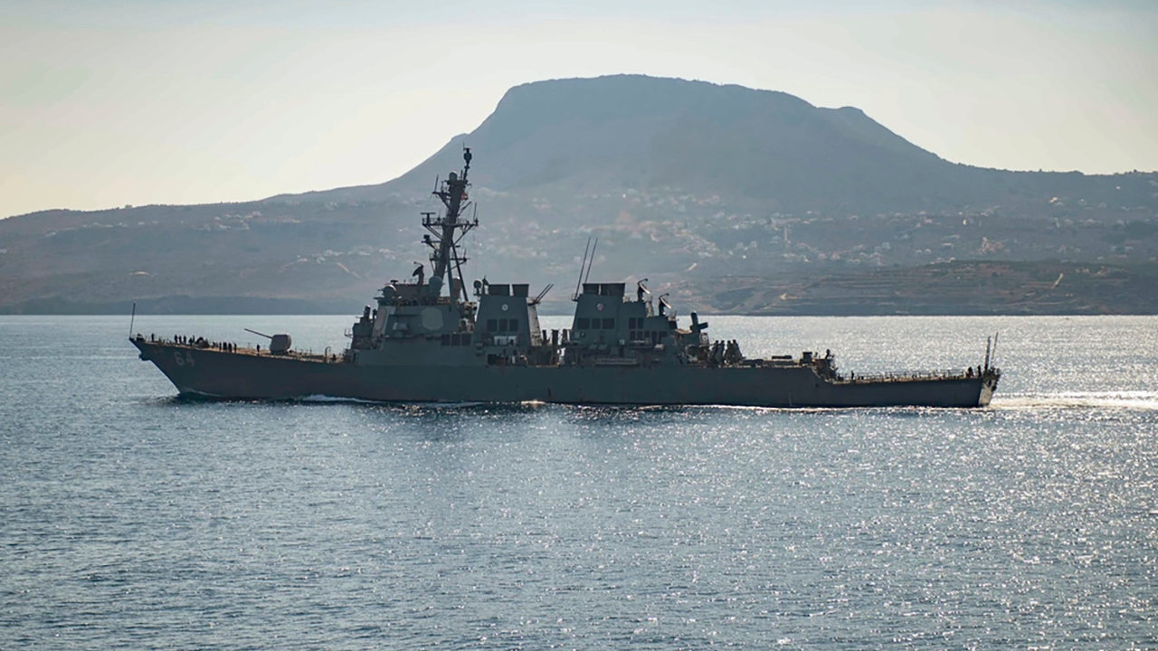 USS Carney Shot Down Drones In Red Sea