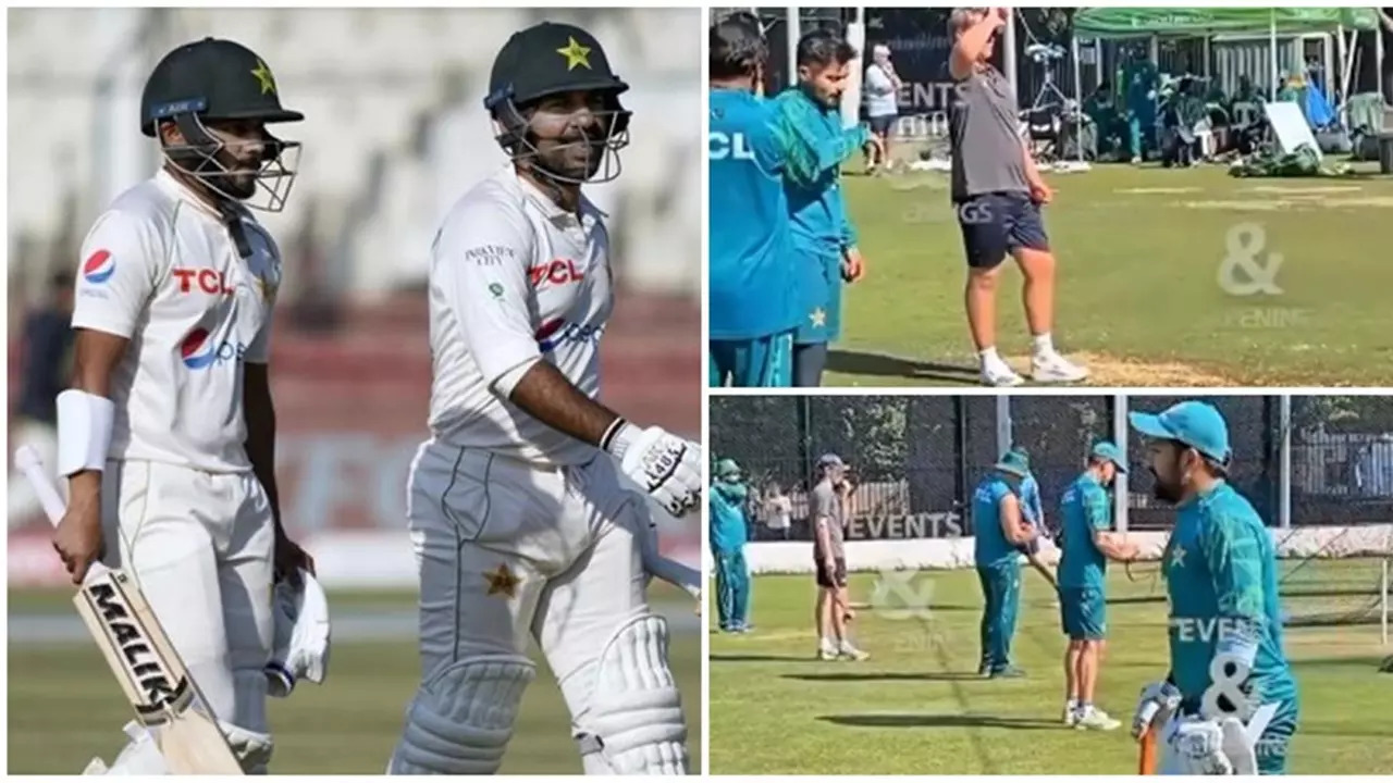 Watch: War of Words erupts between Sarfaraz Ahmed and Saud Shakeel During Practice Session Before Pakistan vs Australia 1st First Test