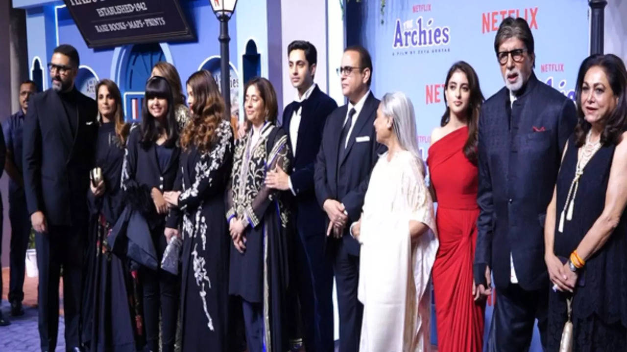 Bachchans At The Archies Screening
