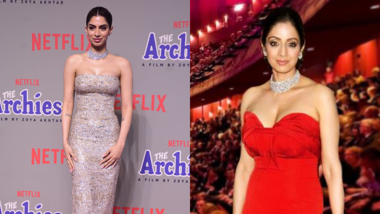 Khushi Kapoor wears Sridevi's jewellery