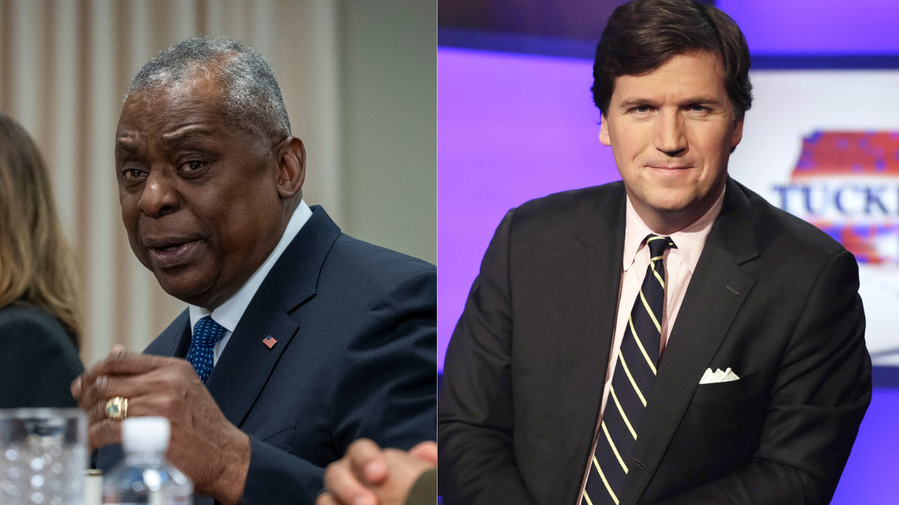 Lloyd Austin and Tucker Carlson