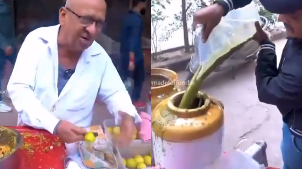 Delhi Bhelpuri Vendor Goes Viral for Serving Lip Smacking Snack With Witty Replies.