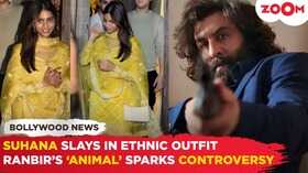 Suhana Khans Traditional Look Grabs Attention Ranbir Kapoors Animal Controversy Echoes in Parliament