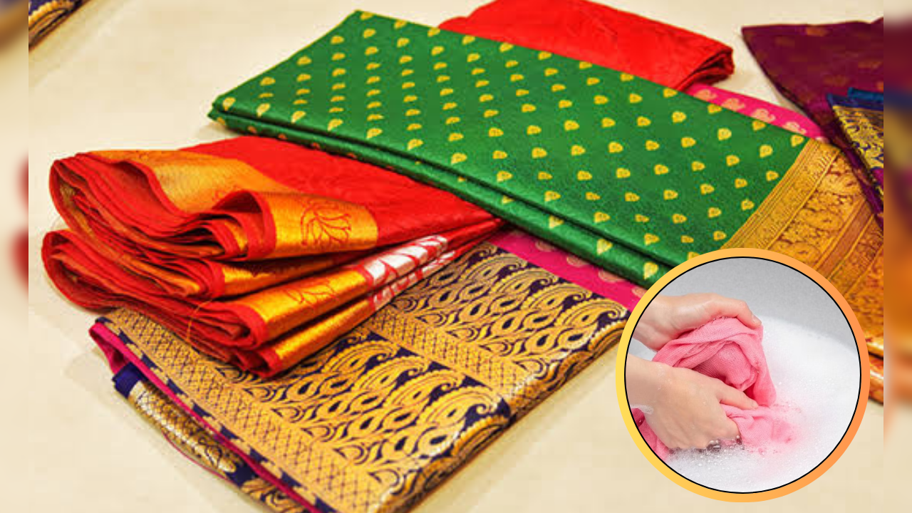 silk sarees washing tips at home