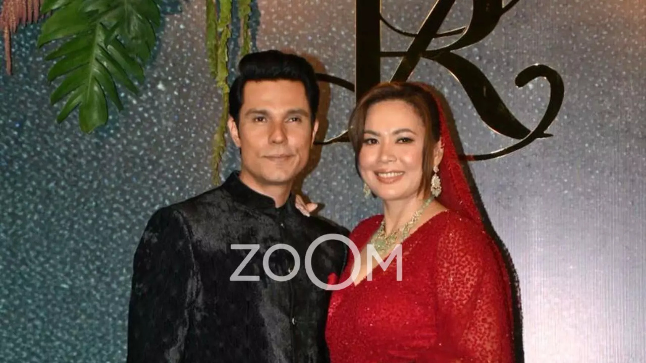 Randeep Hooda-Lin Laishram Wedding Reception: Newlyweds Sparkle In Elegant Ethnic Outfits