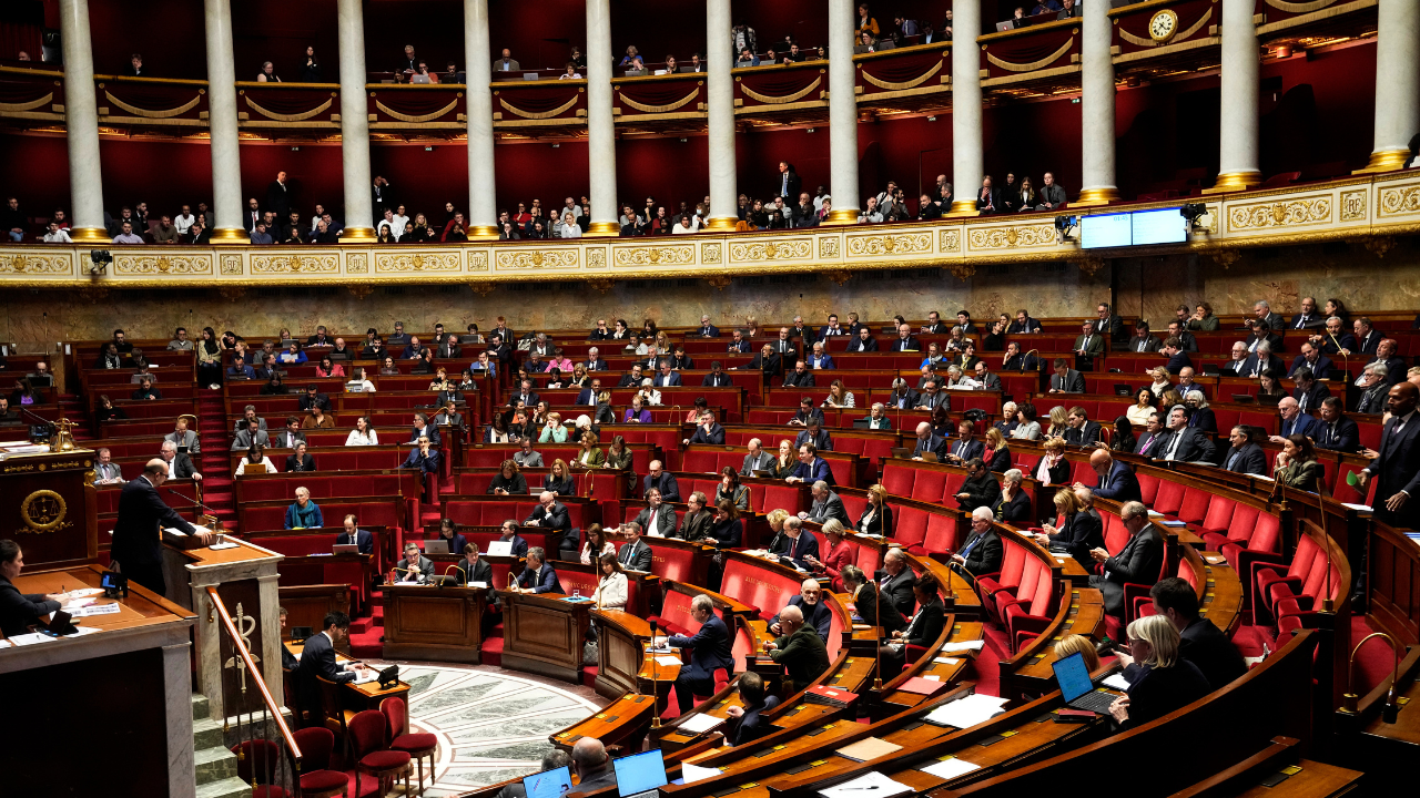 A general view of National Assembly in Paris