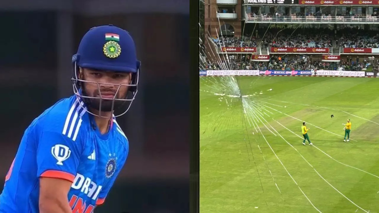 WATCH: Rinku Singh's Colossal Six Damages Media Box Glass In 2nd T20I ...