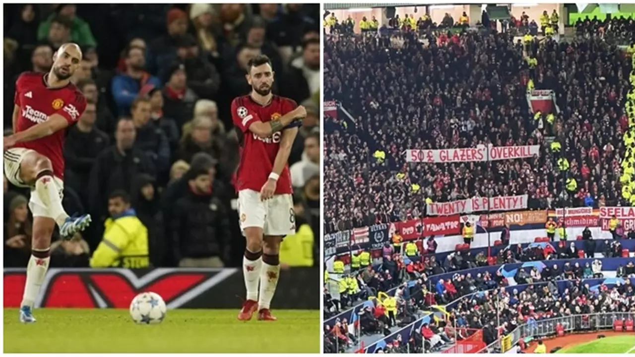 ?Shocking Scenes At Old Trafford: Man United, Bayern Munich Fans Join Hands In Protest, Chants Of 'Glazers Out' Ring Loud