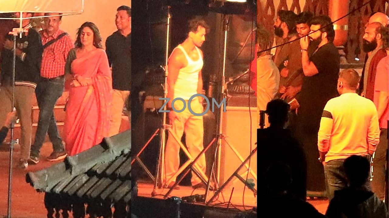 Exclusive Pics! Singham 3: Kareena Kapoor, Tiger Shroff, Arjun Kapoor Spotted On Set Of Rohit Shetty's Cop-Verse Film