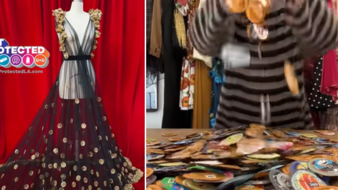 Man Makes ‘Met Gala-Worthy Gown’ Using Condoms.