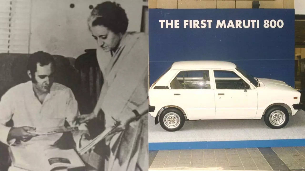 Sanjay Gandhi-Indira Gandhi-Maruti 800