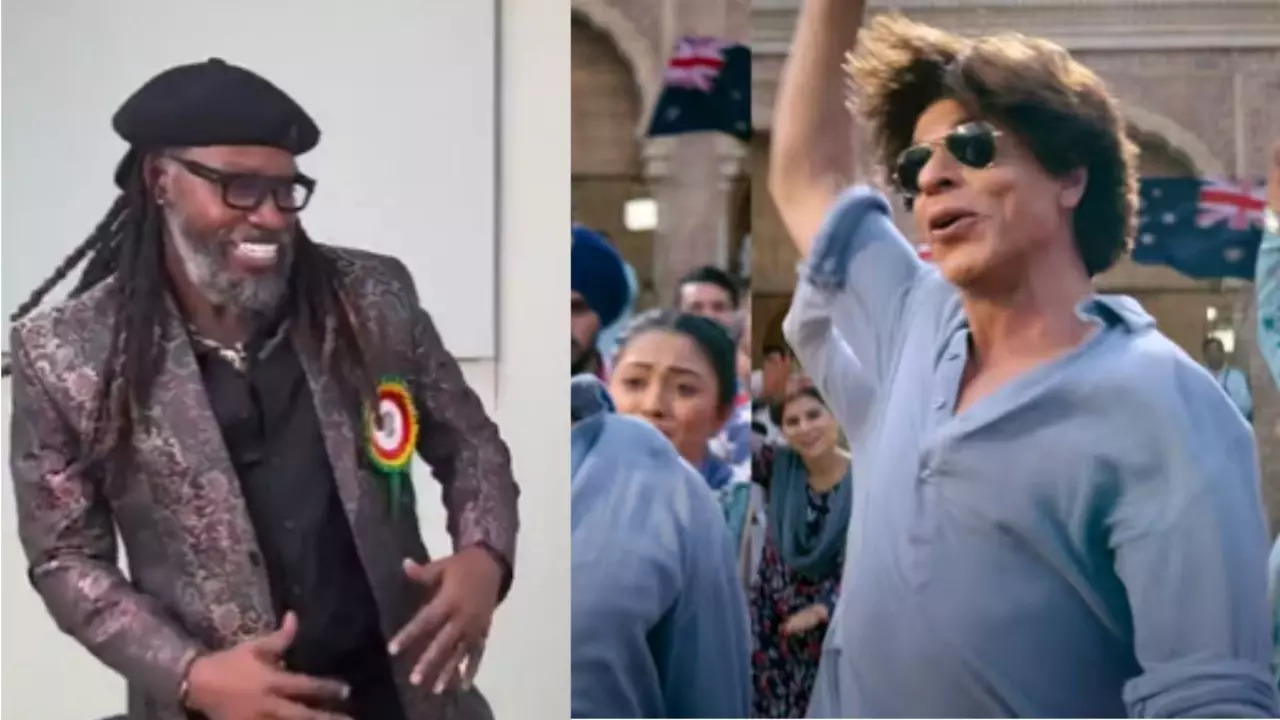 WATCH: Chris Gayle Shakes A Leg To Dunki Song, Shah Rukh Khan's Reaction Goes VIRAL