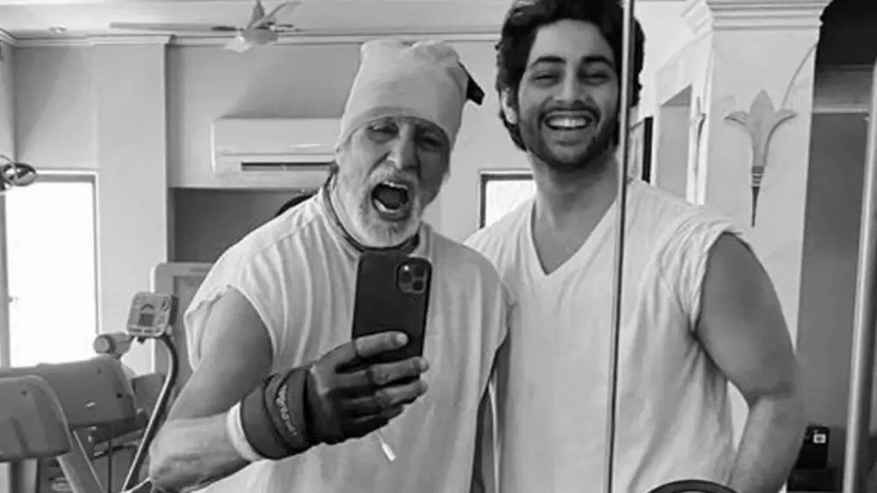 Amitabh Bachchan and Agastya Nanda