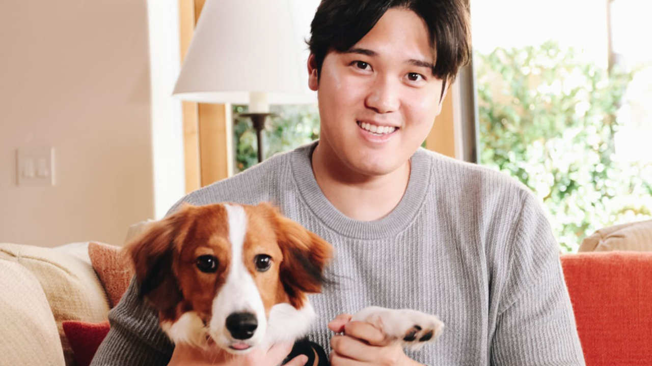 Shohei Ohtani and His Dog