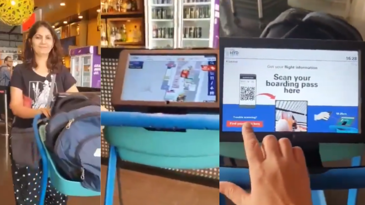 Hyderabad Airport Smart Trolleys: User Shares Step-by-step Guide |Watch