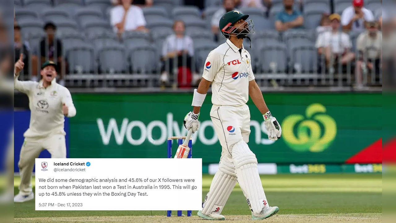 Iceland Cricket Trolls Pakistan After Australia Beat Shan Masood-Led ...