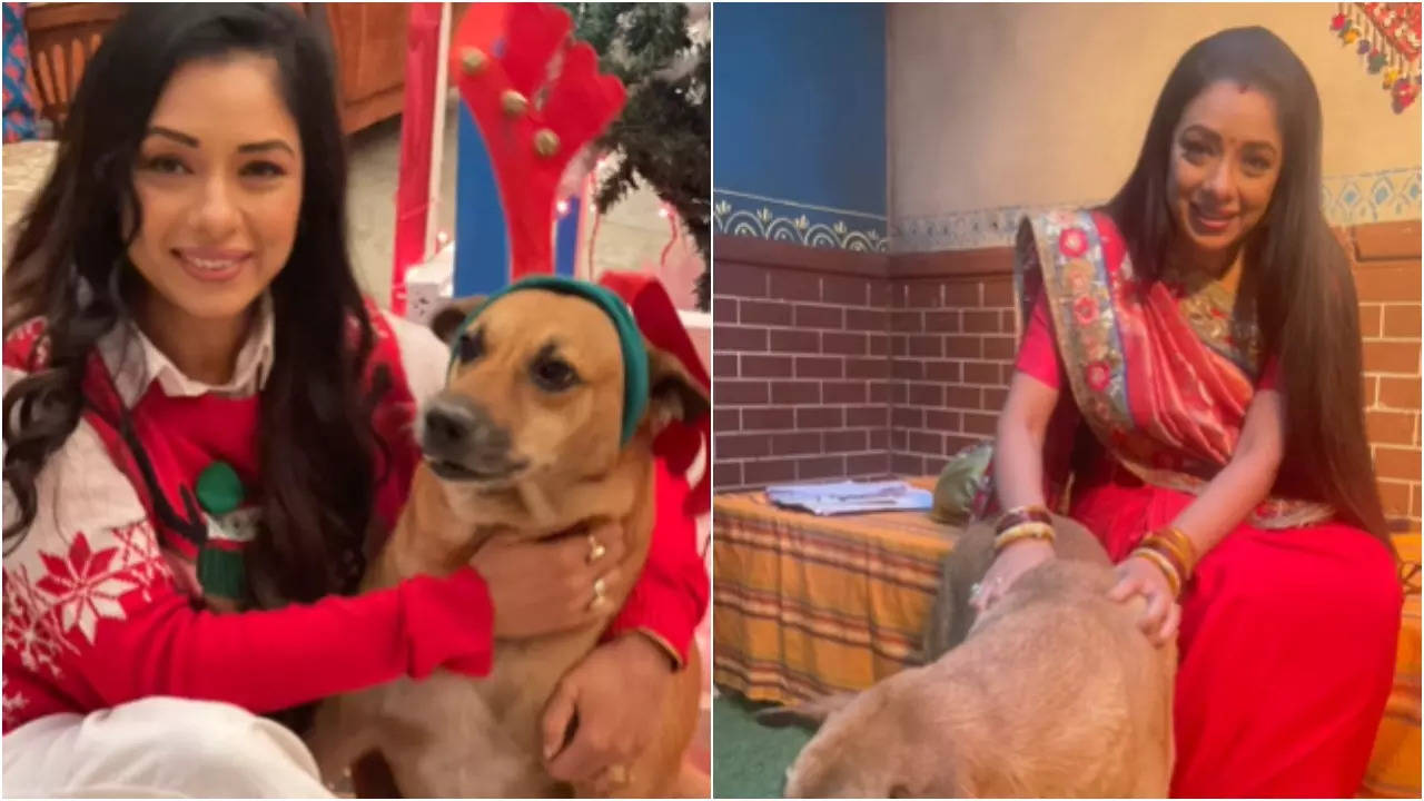 Rupali Ganguly with her pet dog (credit_ Instagram)