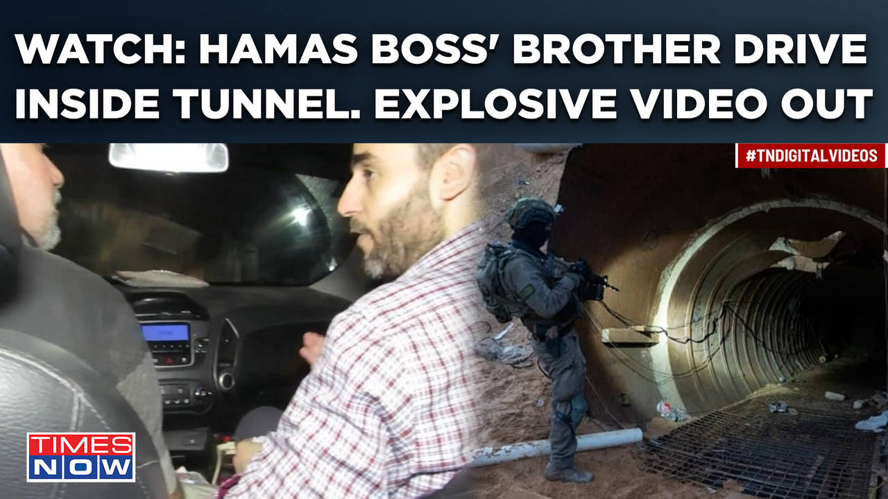 Watch: Hamas Chief Yahya Sinwar's Brother Drives Through Gaza Tunnel ...