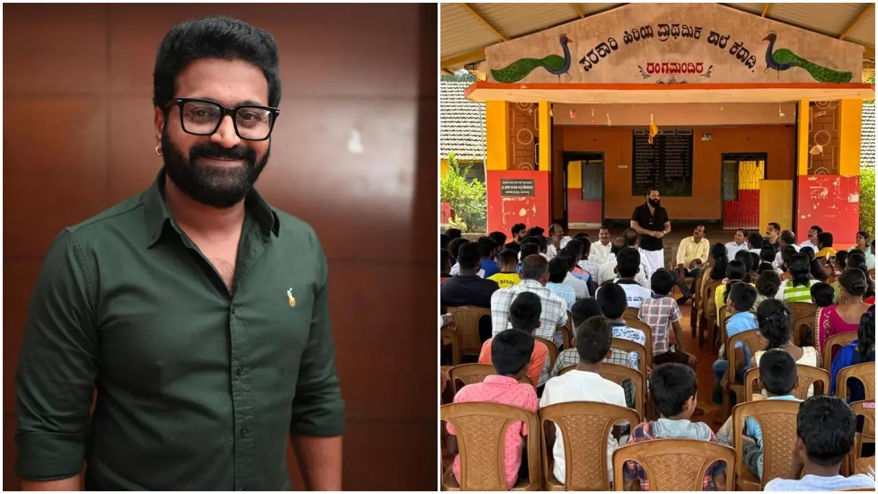 Kantara Rishab Shetty Adopts Government School In Keradi To Secure Kannada Education