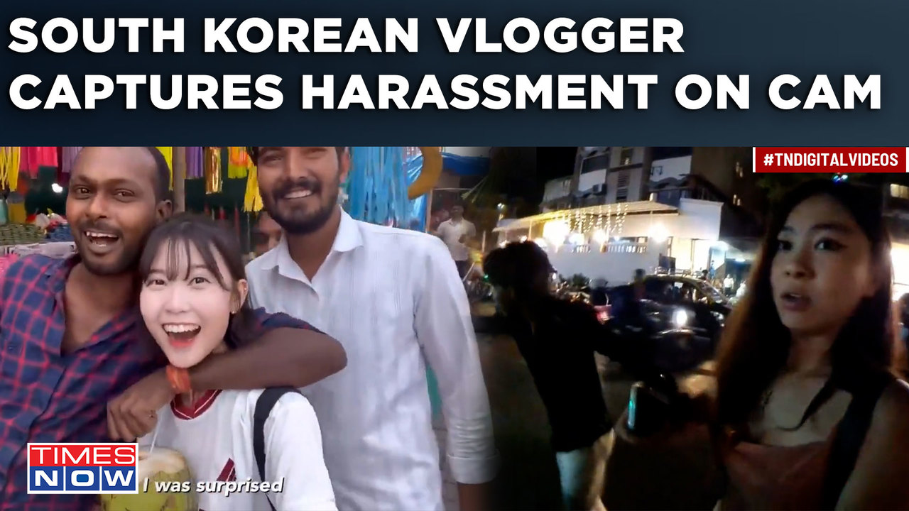 South Korean Woman Vlogger Faces Harassment While Doing Live Vlogging In A  Market In Maharashtra